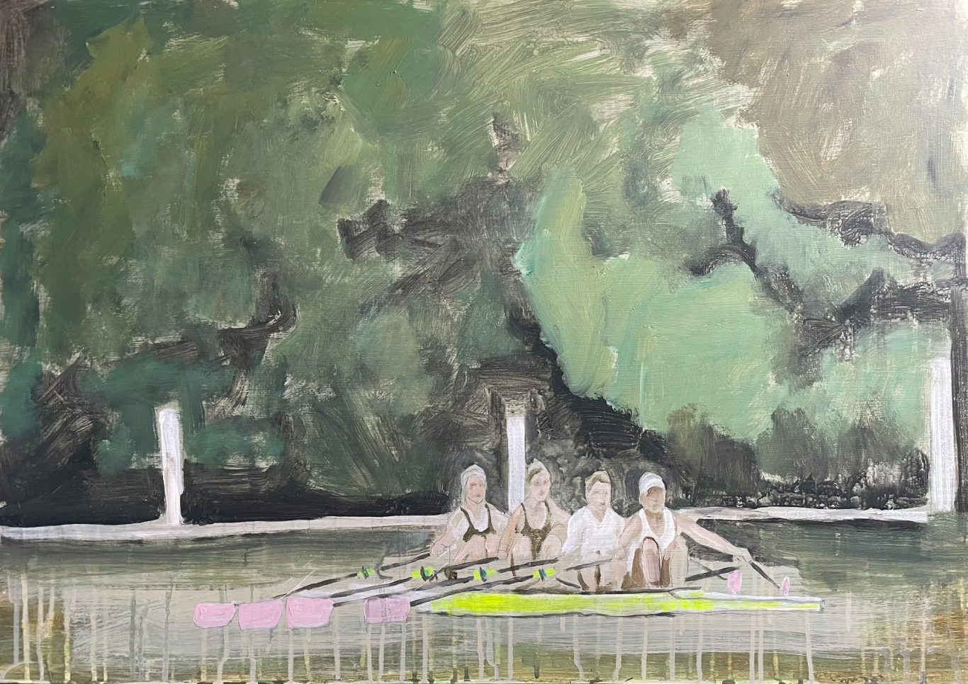 kate ironside artist rowing paintings